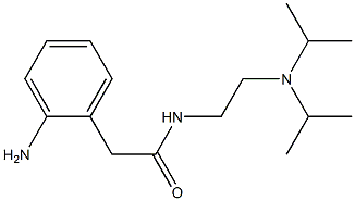 2-(2-aminophenyl)-N-{2-[bis(propan-2-yl)amino]ethyl}acetamide 化学構造式