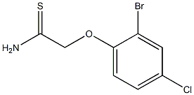 2-(2-bromo-4-chlorophenoxy)ethanethioamide Structure