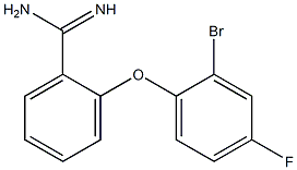 2-(2-bromo-4-fluorophenoxy)benzene-1-carboximidamide 结构式