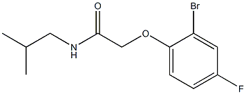 2-(2-bromo-4-fluorophenoxy)-N-isobutylacetamide,,结构式