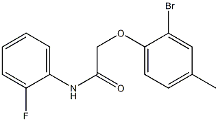 2-(2-bromo-4-methylphenoxy)-N-(2-fluorophenyl)acetamide