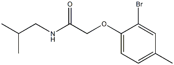 2-(2-bromo-4-methylphenoxy)-N-(2-methylpropyl)acetamide
