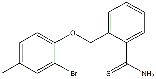 2-(2-bromo-4-methylphenoxymethyl)benzene-1-carbothioamide