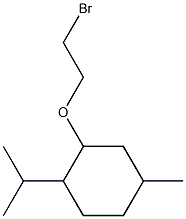 2-(2-bromoethoxy)-4-methyl-1-(propan-2-yl)cyclohexane,,结构式