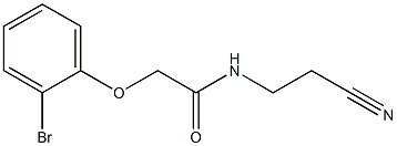 2-(2-bromophenoxy)-N-(2-cyanoethyl)acetamide Structure