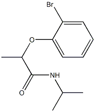2-(2-bromophenoxy)-N-(propan-2-yl)propanamide 化学構造式