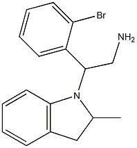 2-(2-bromophenyl)-2-(2-methyl-2,3-dihydro-1H-indol-1-yl)ethan-1-amine|