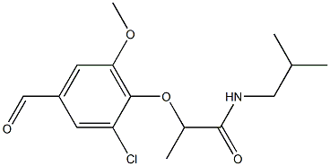  2-(2-chloro-4-formyl-6-methoxyphenoxy)-N-(2-methylpropyl)propanamide