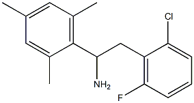 2-(2-chloro-6-fluorophenyl)-1-(2,4,6-trimethylphenyl)ethan-1-amine 化学構造式