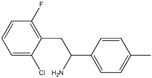 2-(2-chloro-6-fluorophenyl)-1-(4-methylphenyl)ethan-1-amine Structure