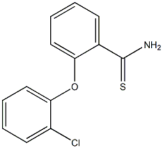 2-(2-chlorophenoxy)benzene-1-carbothioamide,,结构式