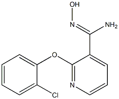  2-(2-chlorophenoxy)-N'-hydroxypyridine-3-carboximidamide