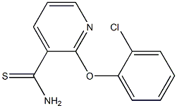 2-(2-chlorophenoxy)pyridine-3-carbothioamide Structure