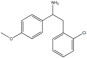 2-(2-chlorophenyl)-1-(4-methoxyphenyl)ethan-1-amine Structure