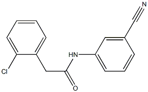 2-(2-chlorophenyl)-N-(3-cyanophenyl)acetamide Structure