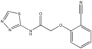 2-(2-cyanophenoxy)-N-(1,3,4-thiadiazol-2-yl)acetamide,,结构式