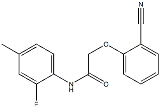 2-(2-cyanophenoxy)-N-(2-fluoro-4-methylphenyl)acetamide Structure