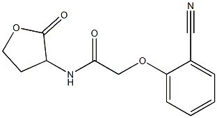 2-(2-cyanophenoxy)-N-(2-oxooxolan-3-yl)acetamide Structure