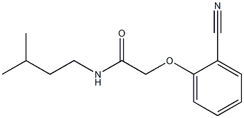 2-(2-cyanophenoxy)-N-(3-methylbutyl)acetamide 结构式