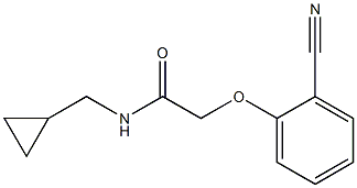 2-(2-cyanophenoxy)-N-(cyclopropylmethyl)acetamide 结构式