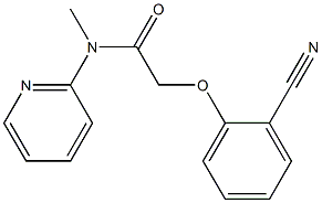 2-(2-cyanophenoxy)-N-methyl-N-(pyridin-2-yl)acetamide 结构式