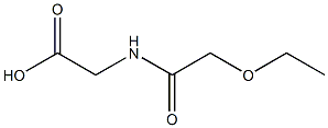 2-(2-ethoxyacetamido)acetic acid,,结构式