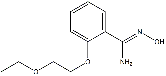 2-(2-ethoxyethoxy)-N'-hydroxybenzene-1-carboximidamide Structure