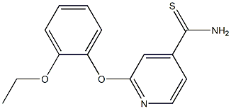 2-(2-ethoxyphenoxy)pyridine-4-carbothioamide Struktur