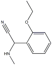 2-(2-ethoxyphenyl)-2-(methylamino)acetonitrile,,结构式