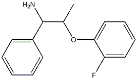 2-(2-fluorophenoxy)-1-phenylpropan-1-amine Structure