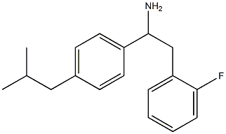 2-(2-fluorophenyl)-1-[4-(2-methylpropyl)phenyl]ethan-1-amine Structure