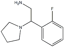 2-(2-fluorophenyl)-2-(pyrrolidin-1-yl)ethan-1-amine Struktur