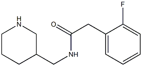 2-(2-fluorophenyl)-N-(piperidin-3-ylmethyl)acetamide Structure