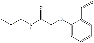 2-(2-formylphenoxy)-N-(2-methylpropyl)acetamide 化学構造式