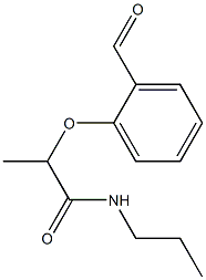 2-(2-formylphenoxy)-N-propylpropanamide 化学構造式