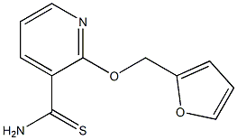 2-(2-furylmethoxy)pyridine-3-carbothioamide 化学構造式