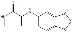 2-(2H-1,3-benzodioxol-5-ylamino)-N-methylpropanamide Structure