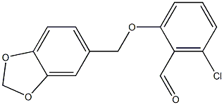 2-(2H-1,3-benzodioxol-5-ylmethoxy)-6-chlorobenzaldehyde