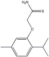 2-(2-isopropyl-5-methylphenoxy)ethanethioamide Structure