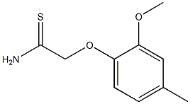 2-(2-methoxy-4-methylphenoxy)ethanethioamide Struktur