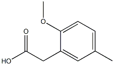 2-(2-methoxy-5-methylphenyl)acetic acid Structure