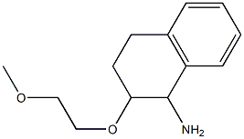 2-(2-methoxyethoxy)-1,2,3,4-tetrahydronaphthalen-1-amine 结构式