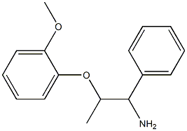 2-(2-methoxyphenoxy)-1-phenylpropan-1-amine,,结构式