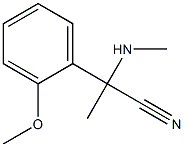 2-(2-methoxyphenyl)-2-(methylamino)propanenitrile Struktur