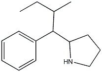 2-(2-methyl-1-phenylbutyl)pyrrolidine 结构式