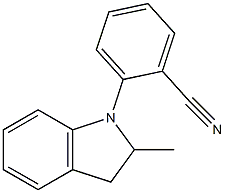 2-(2-methyl-2,3-dihydro-1H-indol-1-yl)benzonitrile Structure