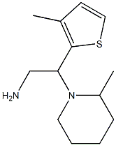 2-(2-methylpiperidin-1-yl)-2-(3-methylthien-2-yl)ethanamine Struktur