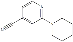 2-(2-methylpiperidin-1-yl)isonicotinonitrile Structure