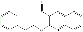 2-(2-phenylethoxy)quinoline-3-carbaldehyde Struktur