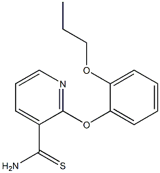 2-(2-propoxyphenoxy)pyridine-3-carbothioamide Structure